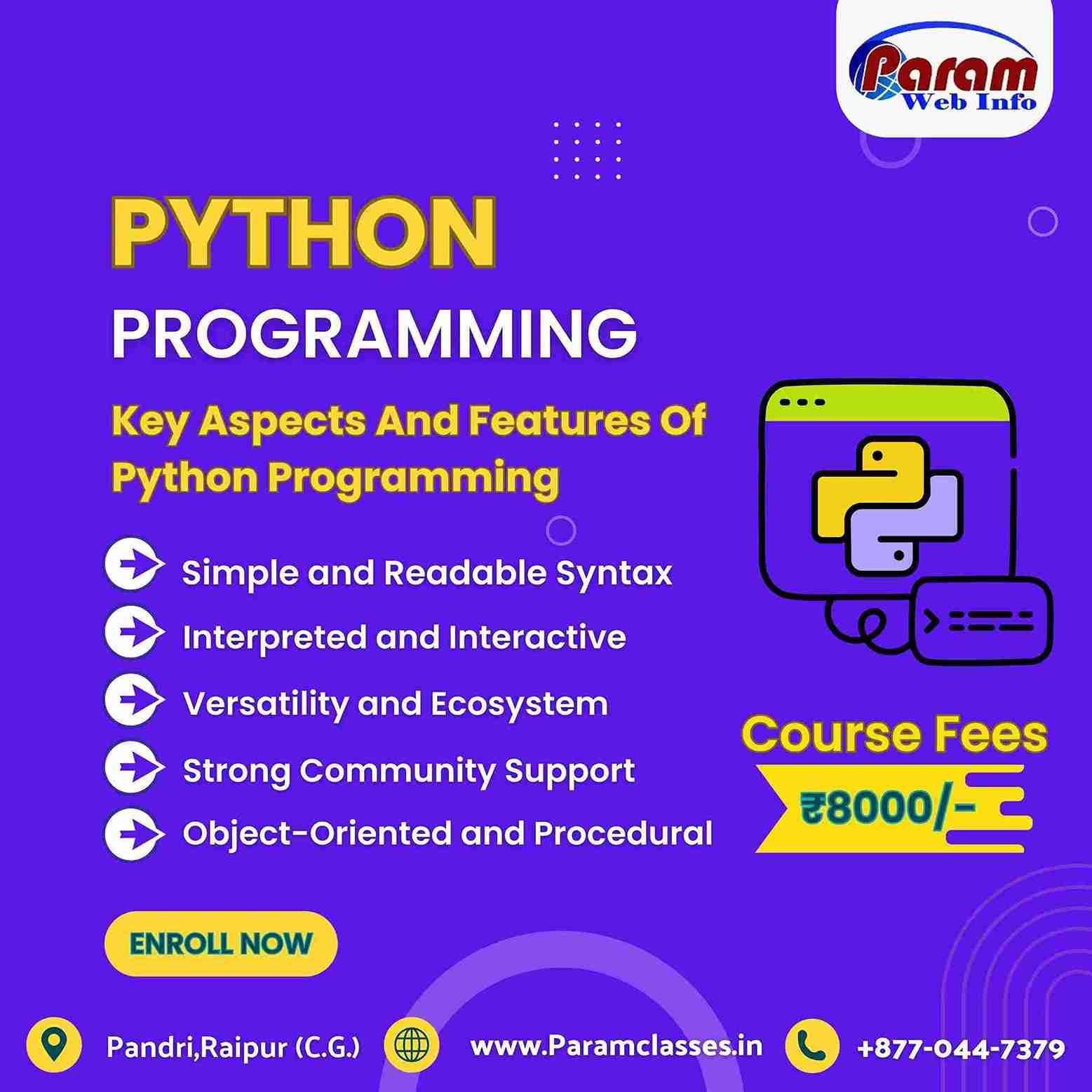 Learn Python Programming in Raipur - Param Classes